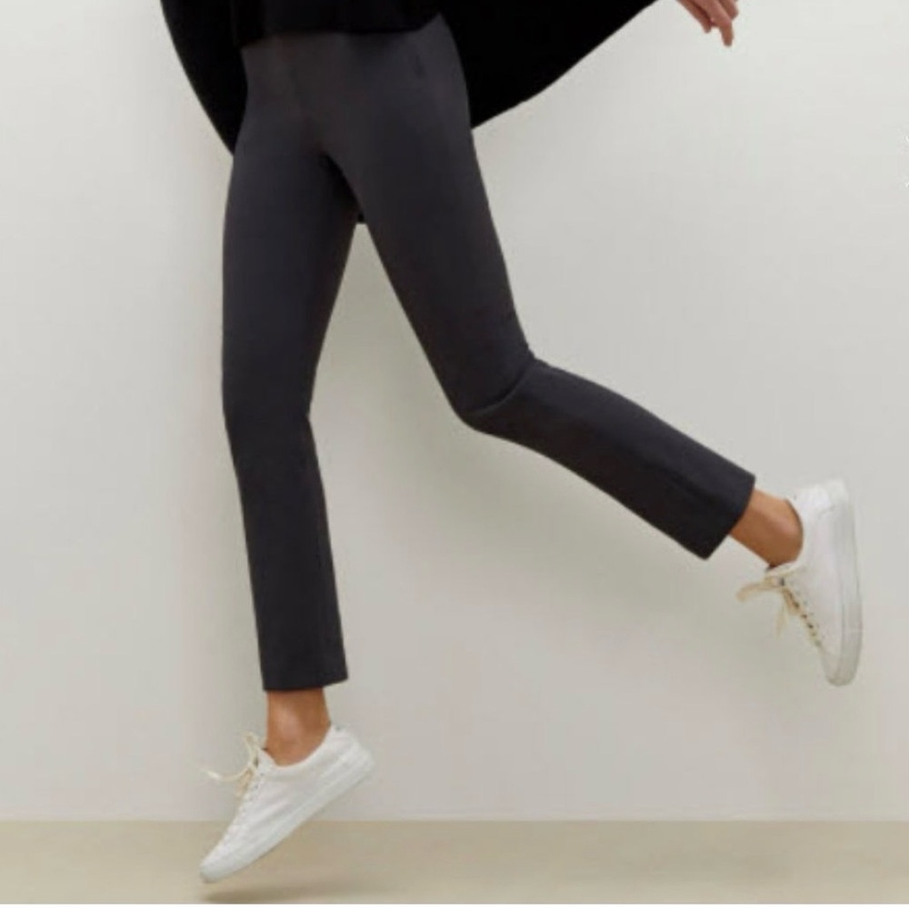 MM Lafleur The Foster Pant Everstretch Grey Side Zip Dress Pants Office 0P